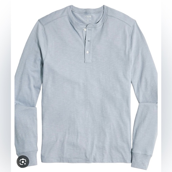 J. Crew Factory Other - J. Crew Factory Men's Long-sleeve henley in slub cotton size XL blue/gray